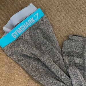 Gymshark flex leggings (old style) grey with dark grey around ankles